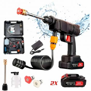 Rechargeable Wireless Car Wash Machine Cordless Car Care High-pressure Cleaning Water Spray Gun Car Washer